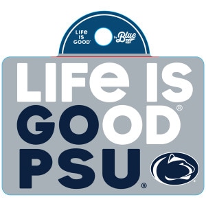 Life is Good decal Go PSU stacked with Athletic Logo
